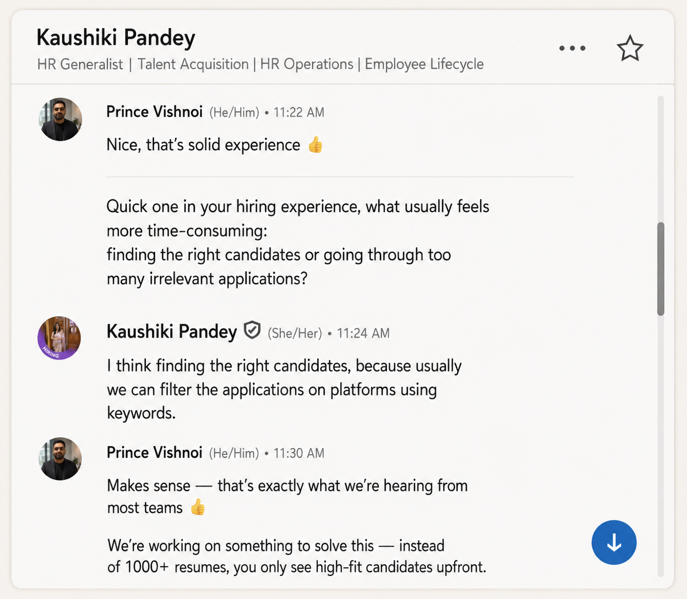 HR conversation — screenshot 1