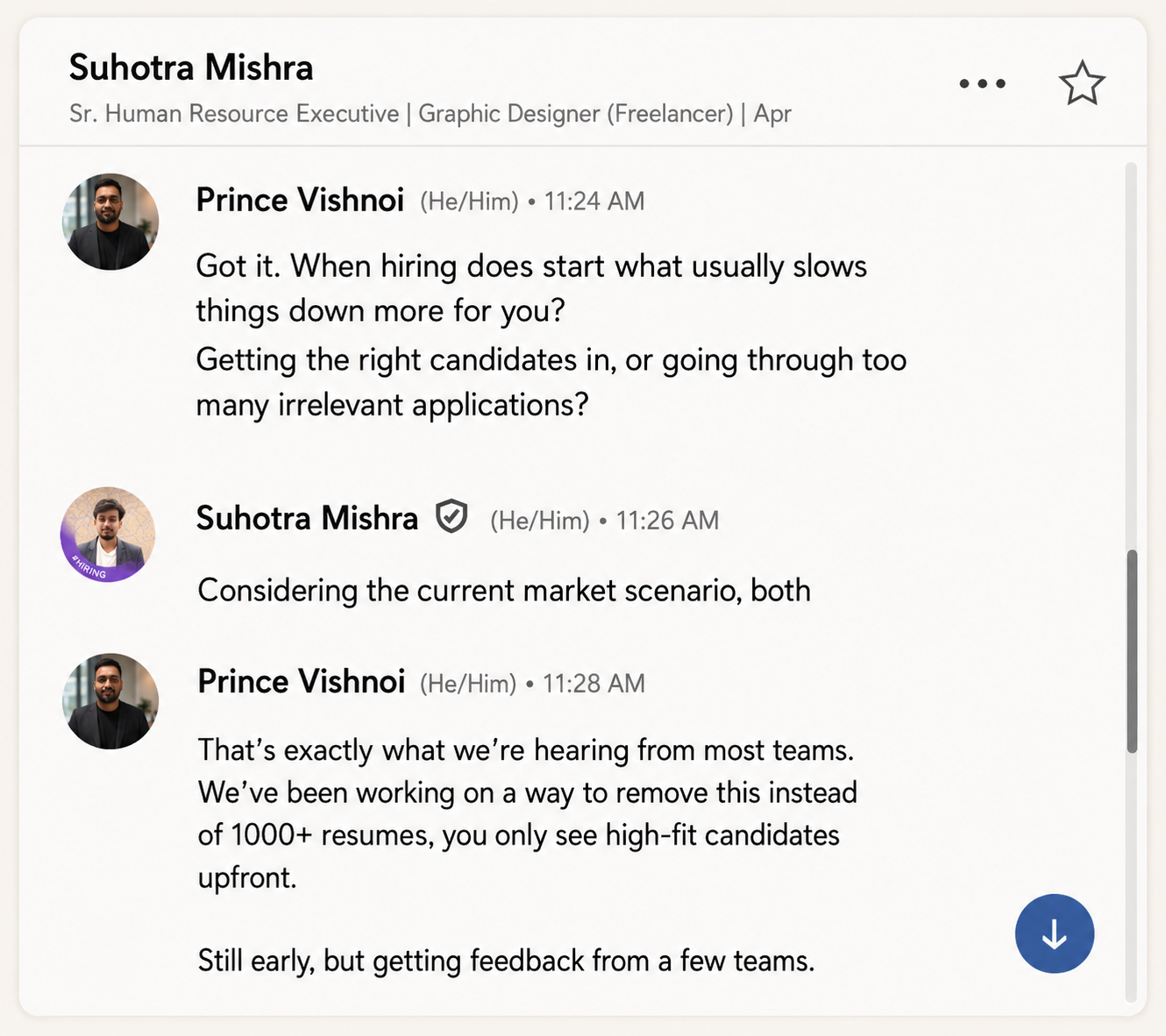 HR conversation — screenshot 2